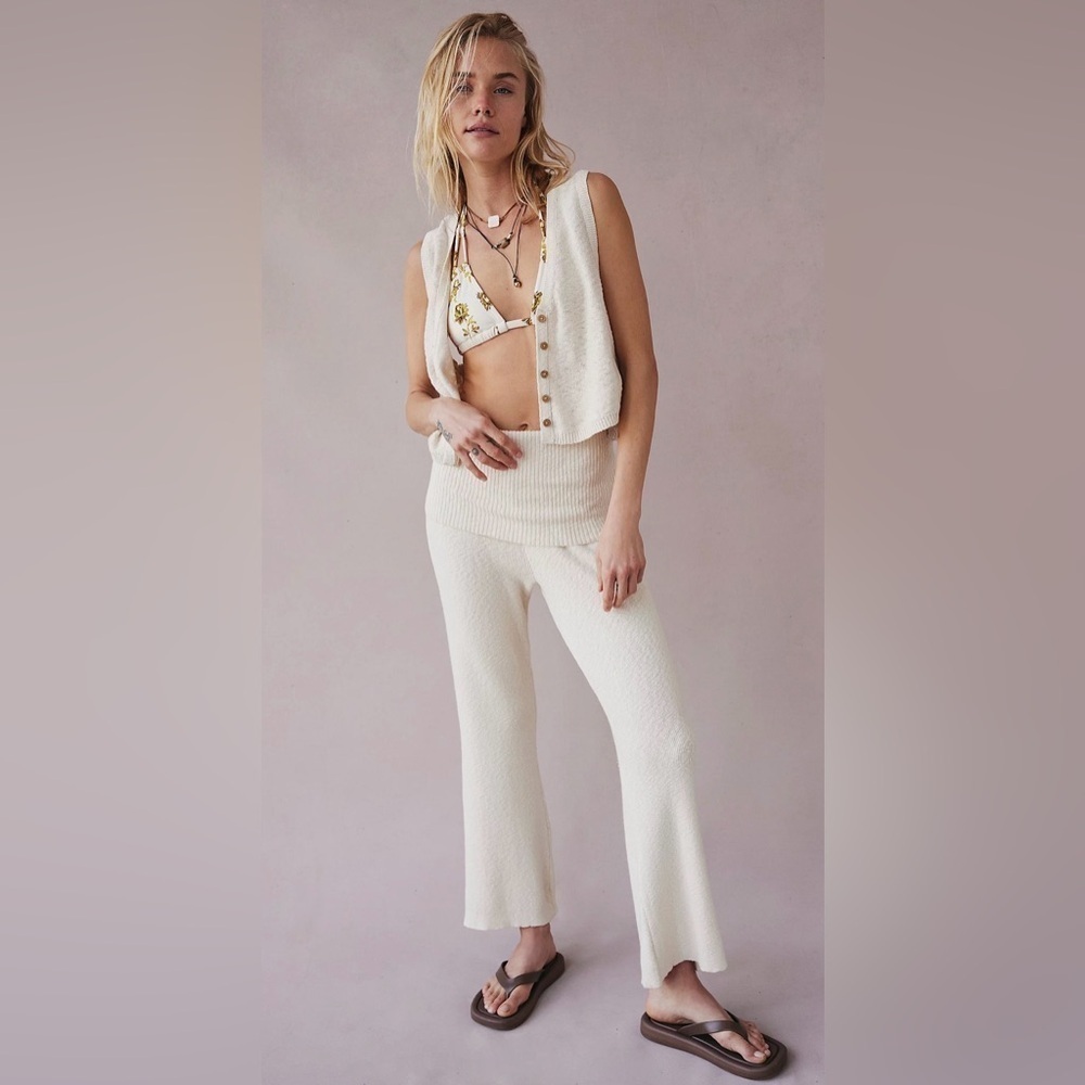 NWOT Free people ruby sweater pant set $108 Retail